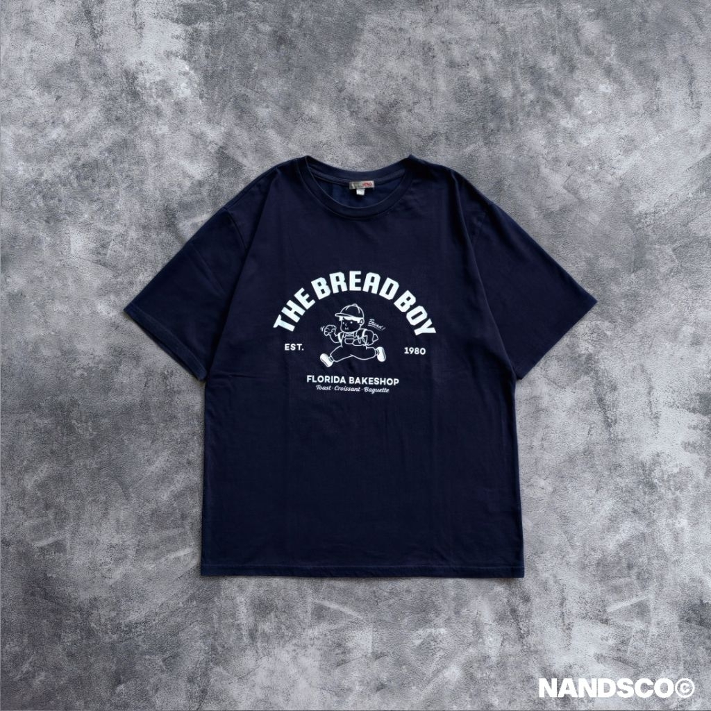 SPAO Graphic Tshirt - Blue Navy