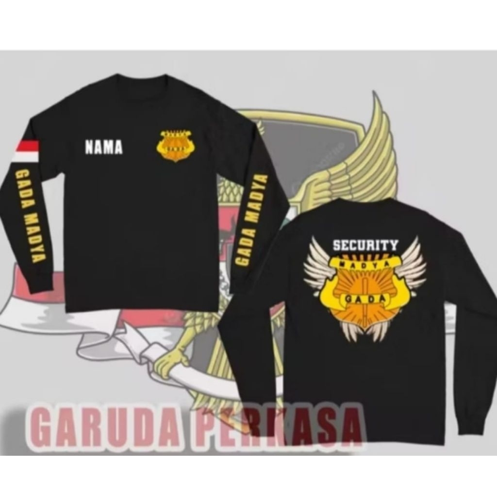 Kaos  Security Gada Madya Lengan Panjang Distro   Nyaman Dipakai
