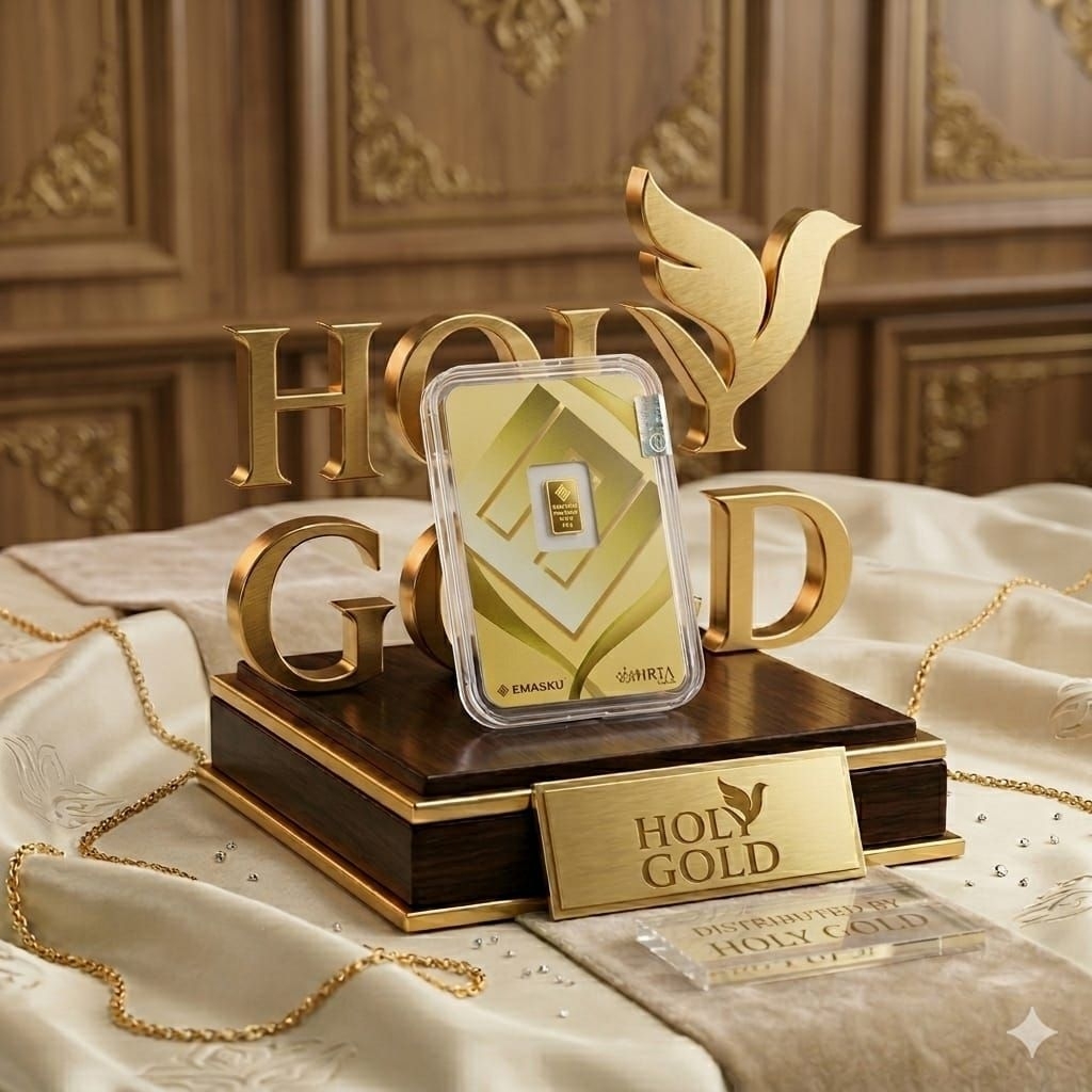 Emas Batangan EMASKU Hartadinata abadi Gold Series 0.5 Gram, 1.0 gram, 2.0 Gram- Murni 999.9, Desain