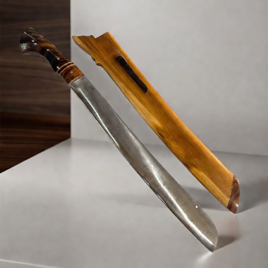 Pisau Golok Panjang Baja Per Kuat - Handle Fulltang