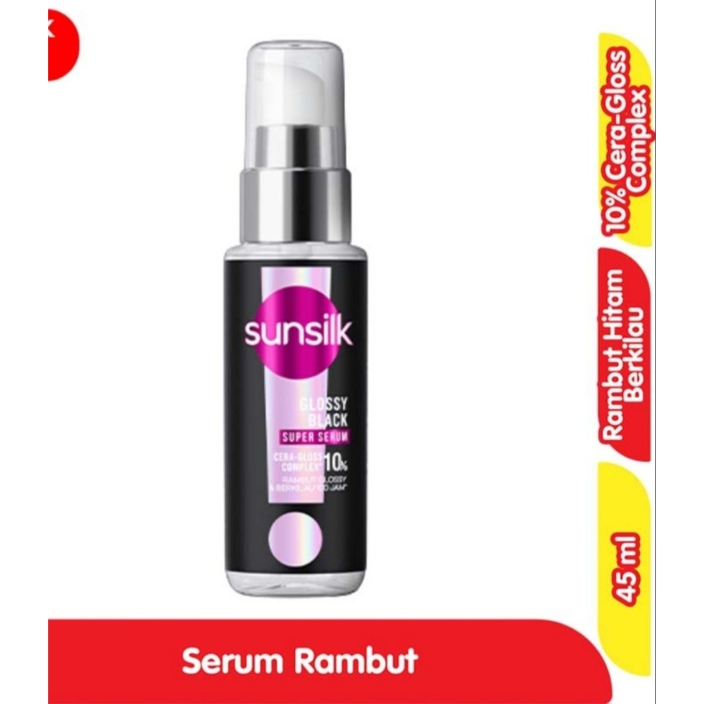 Sunsilk Super Serum Rambut Glossy Black 45ml