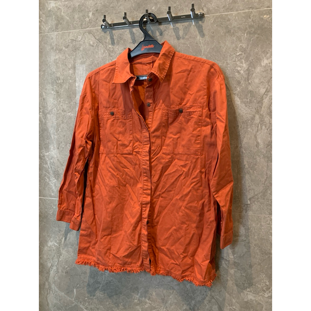 kemeja pria orange
