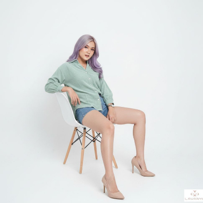 Lavanya - Kemeja Corduroy Wanita Oversize Casual - Hijab dan Non Hijab