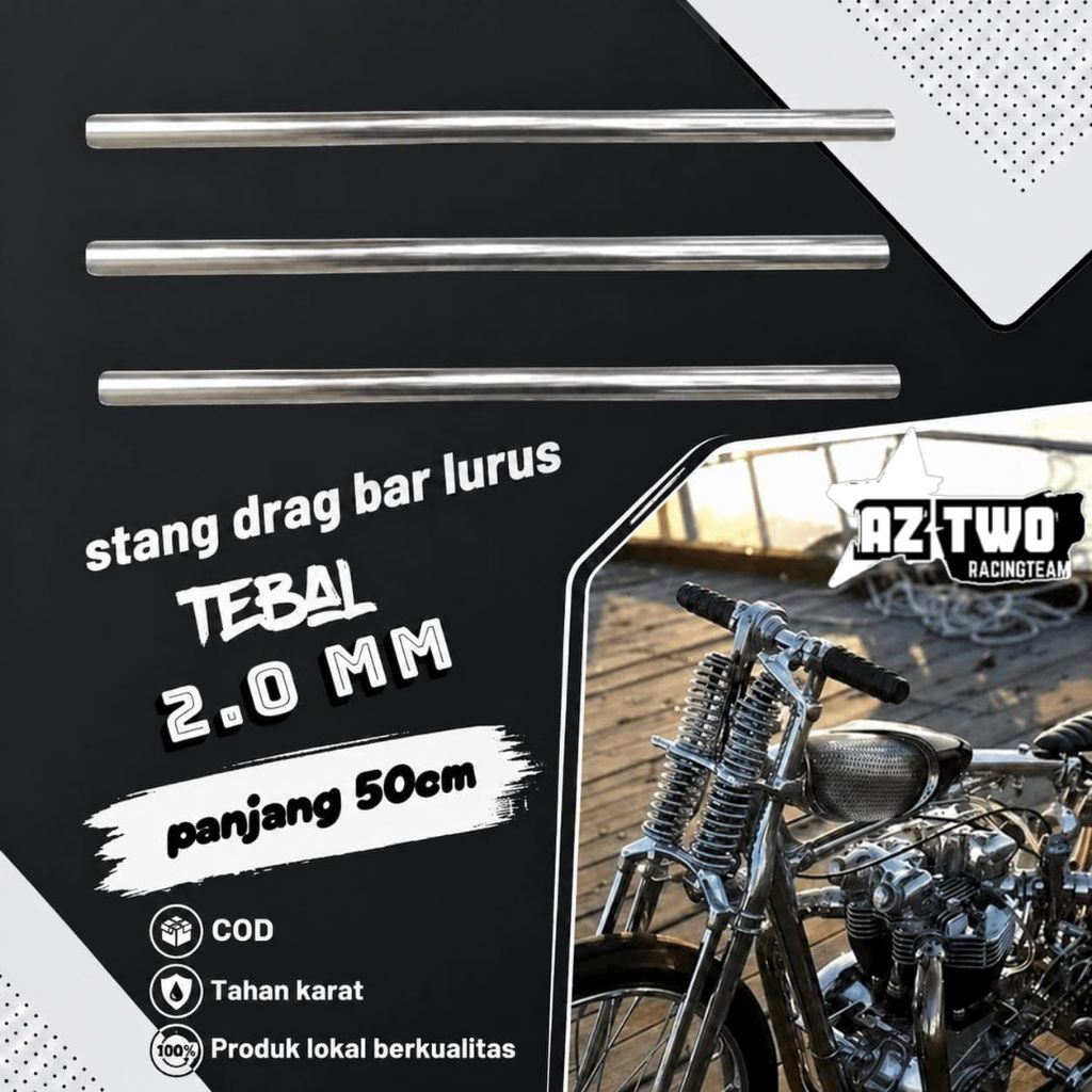 Stang Custom Chopper Bober Drag Bar Lurus