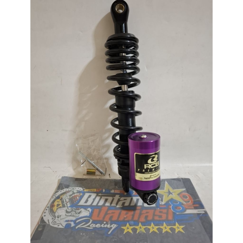 NEW ~SHOCK SHOCKBREAKER COPY RCB PURPLE BLACK SERIES SINGLE TABUNG BAWAH UK 310MM & 330MM UNIVERSAL 