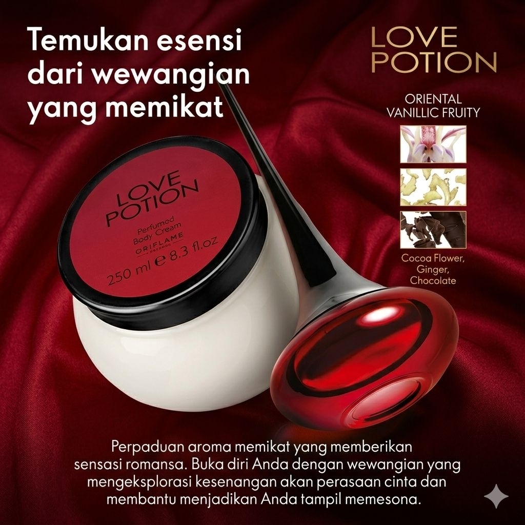 Love Potion Body Cream & Oriflame eau de toillete Oriflame