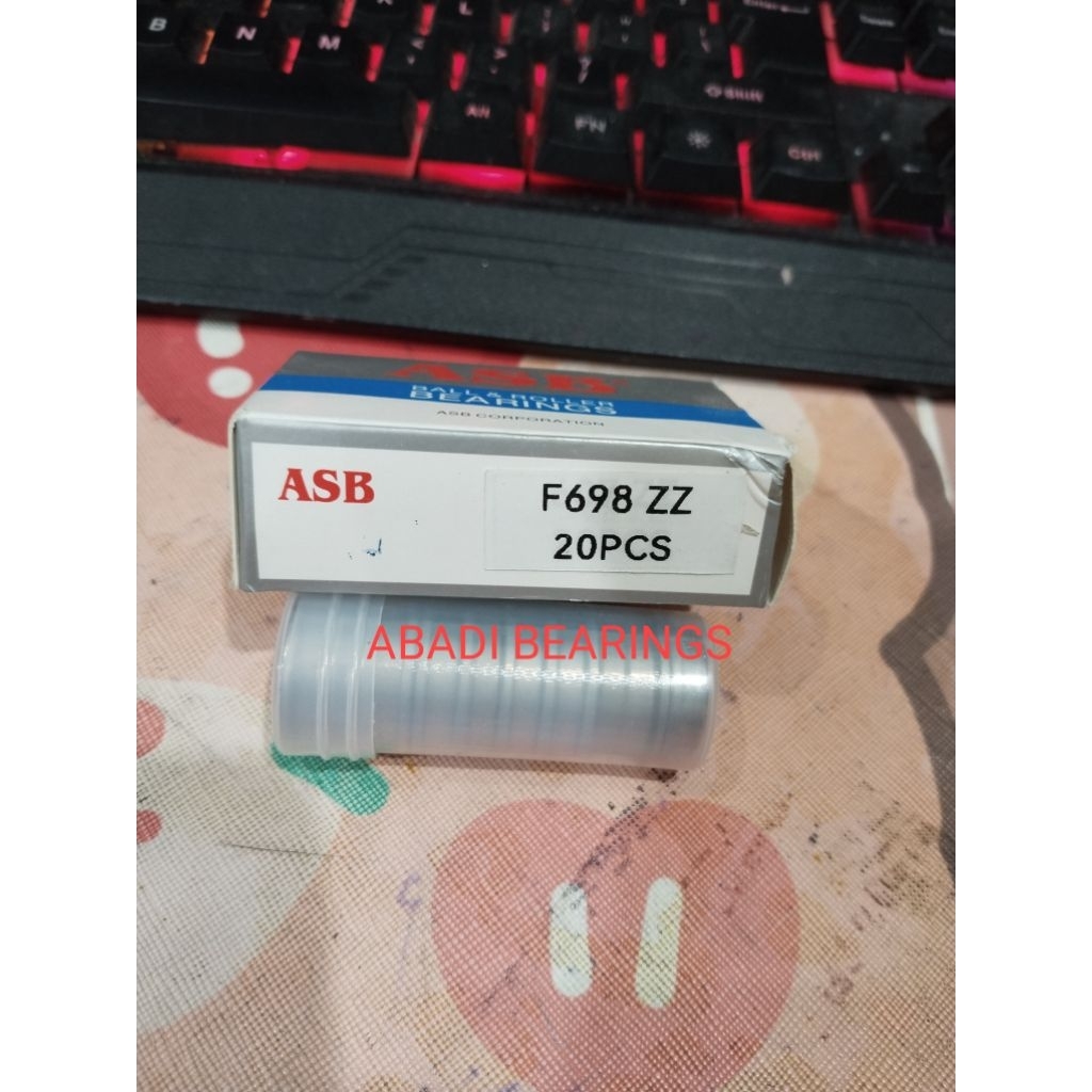 BEARING FLANGE F 698 ZZ/F698ZZ ASB(HARGA PERPCS) ASB