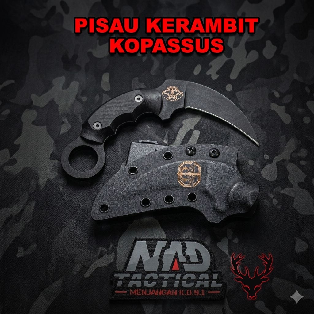 Pisau Kerambit Jatah Original Kopassus