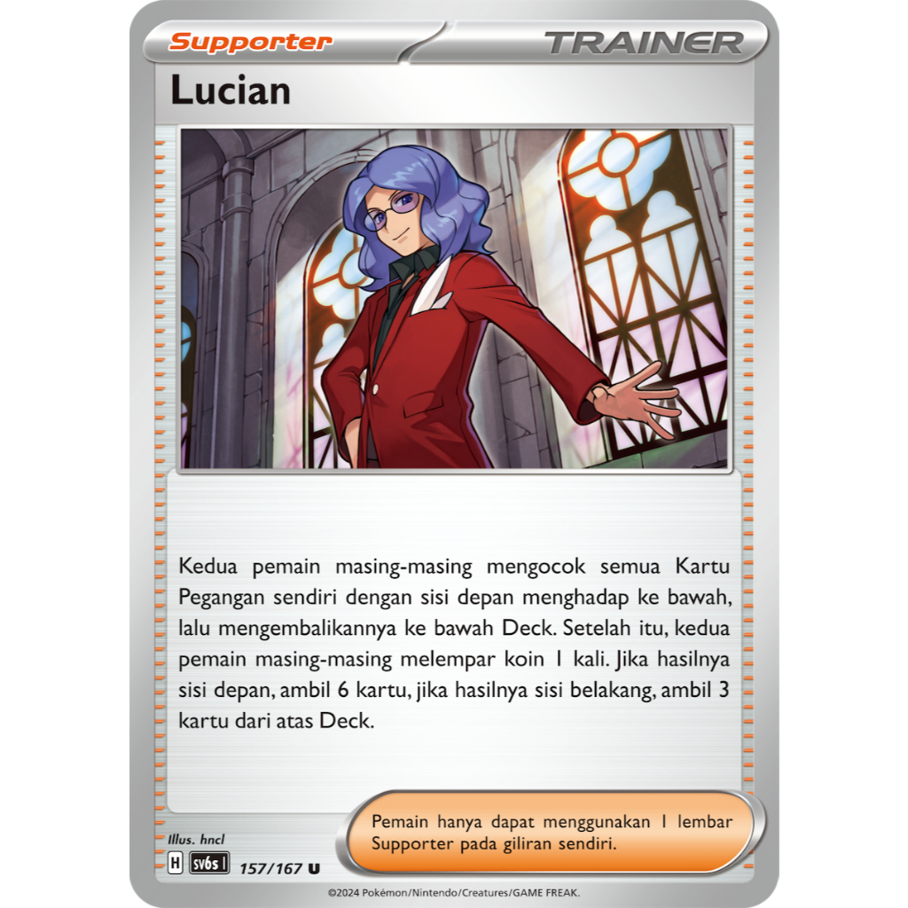 Lucian - SV6S 157/167 U - Kartu Pokemon ID