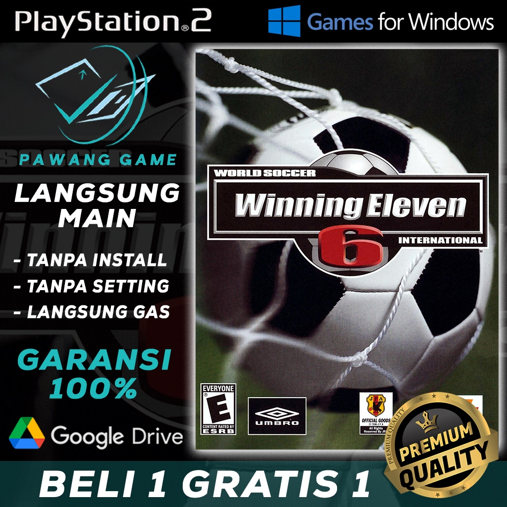 World Soccer Winning Eleven 6 International | Langsung Main Tanpa Install & Tanpa Setting | PC GAME 