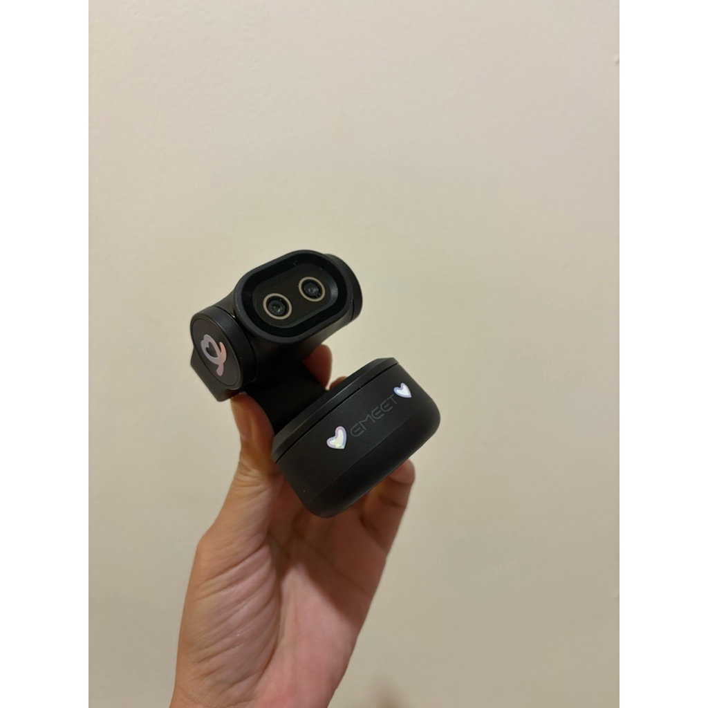 EMEET PIXY Webcam 4K Dual-Camera AI PTZ dengan Sony Sensor - Hitam