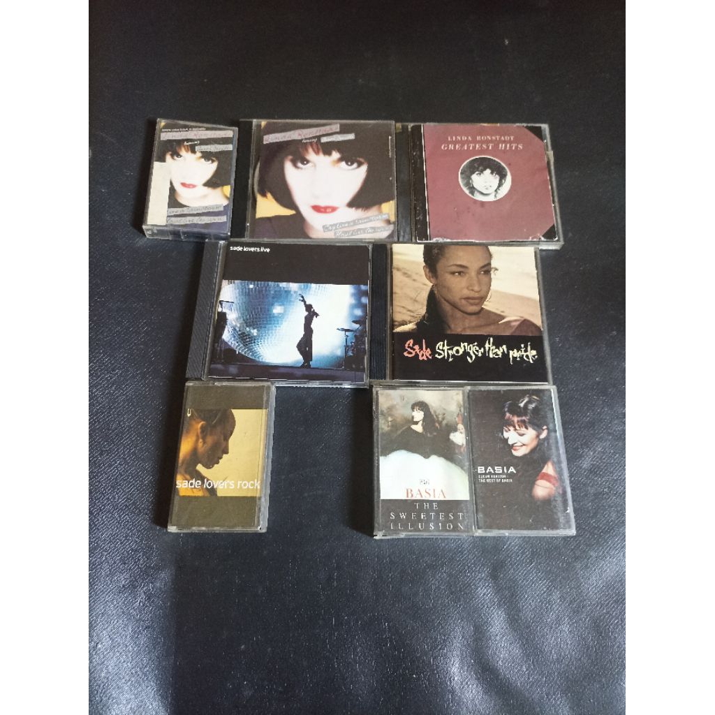 Varian Linda Ronstadt Sade Kaset Cd Lokal Import