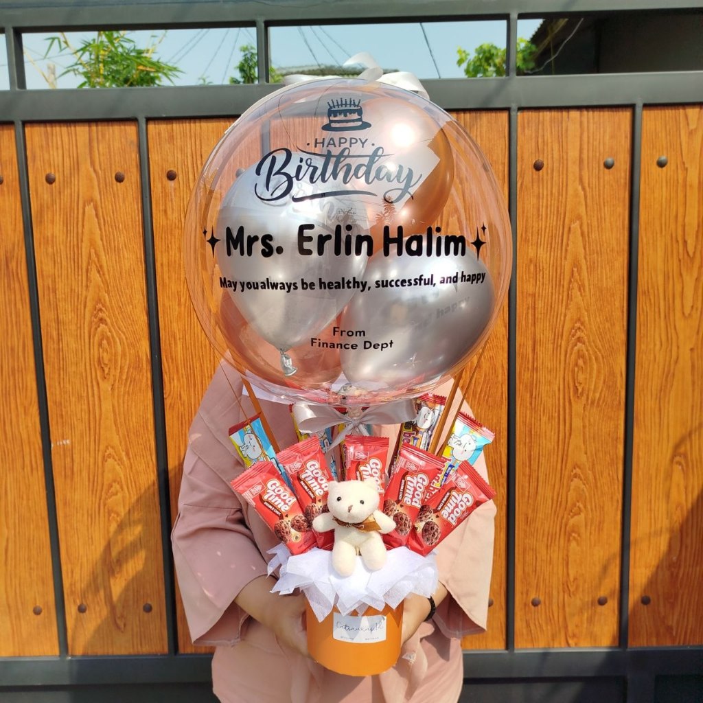 Buket Balon - Bucket Balon, Buket Balon Ulang Tahun, Balon Wisuda, Buket Balon Wisuda - Graduation G
