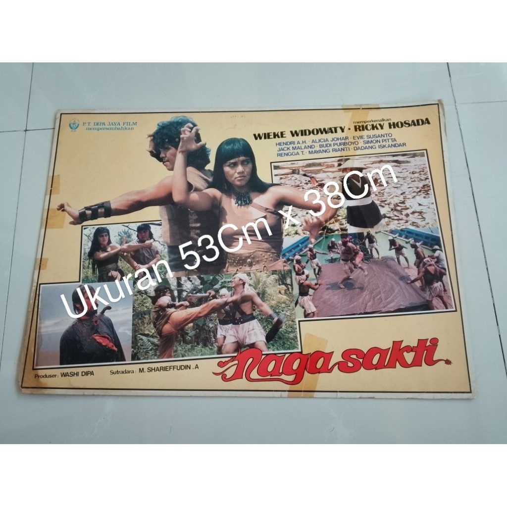 Poster Bioskop Lobby Card Bioskop Poster Bioskop Film Indonesia Naga Sakti Original