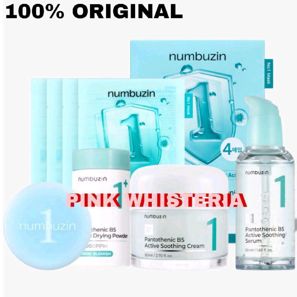 [ORIGINAL] NUMBUZIN No.1 Pantothenic B5 Active Soothing Cream / Serum Ampoule / Skincare 100 Powder 