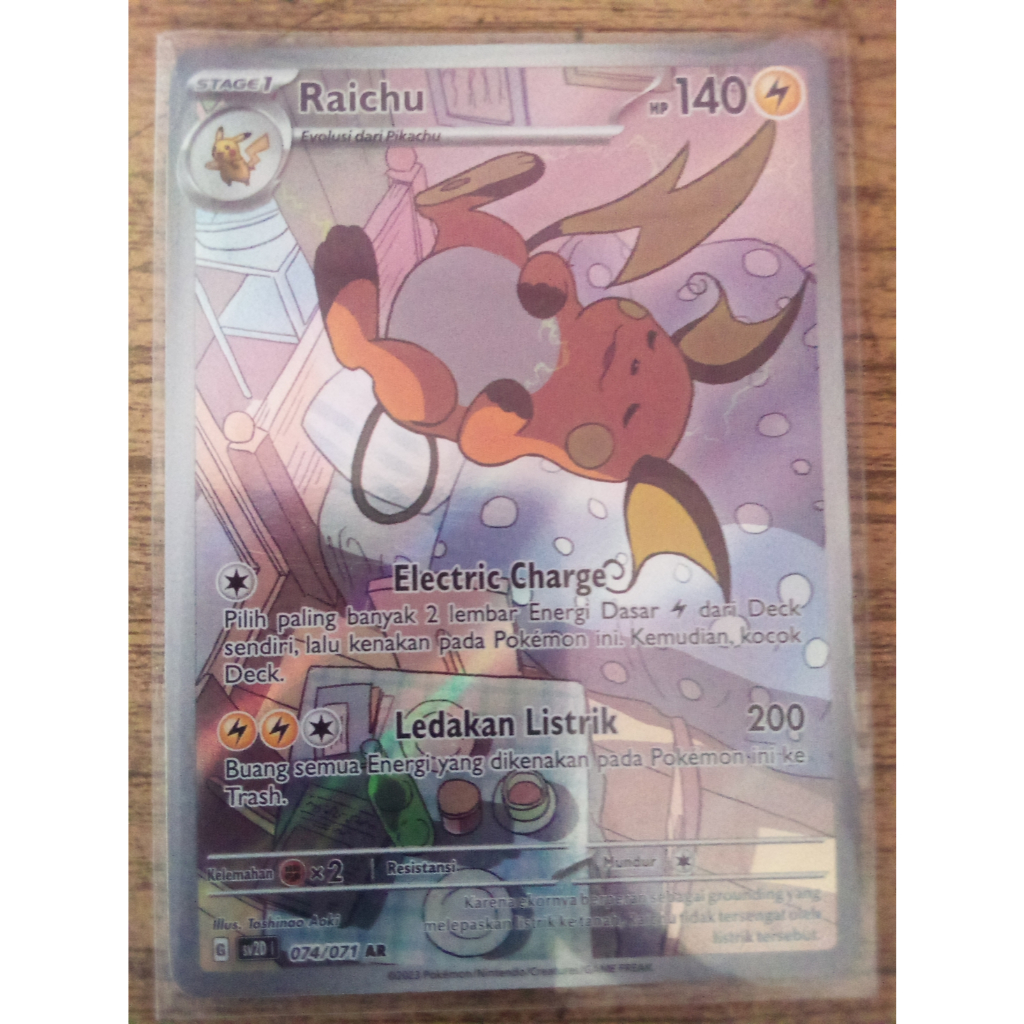 Raichu sv2D 074/071 AR Pokemon TCG Indonesia