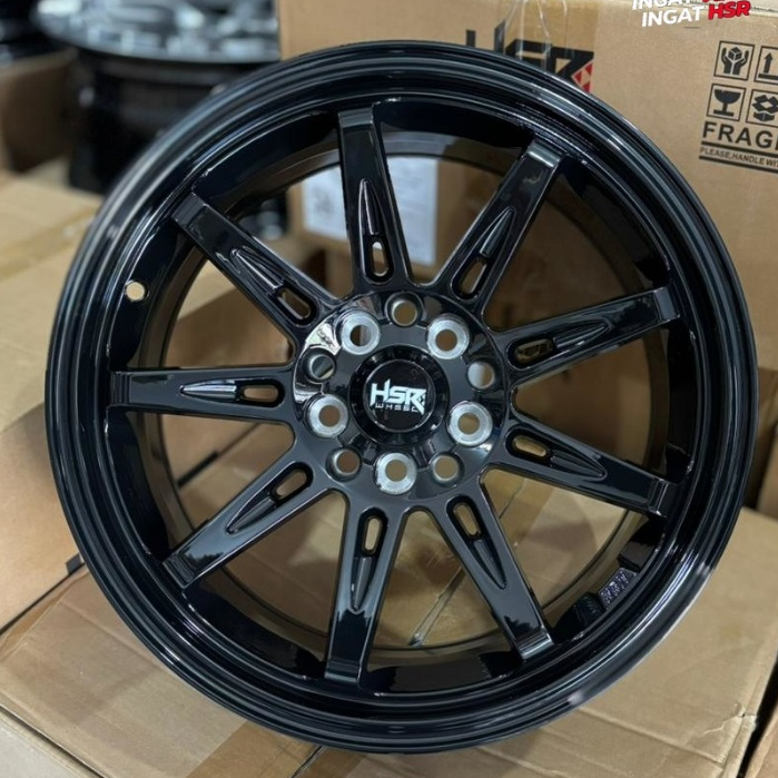 Velg Mobil Racing R16 HSR TIKALA Hitam Baut 5 Untuk Veloz New Xenia Avanza Livina Ertiga Dll