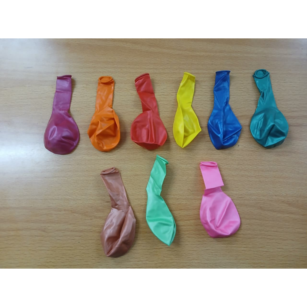GROSIR 1 PAK ISI 100 PCS BALON LATEX METALIK PREMIUM 2.2 GR DEKORASI ULANG TAHUN WARNA WARNI