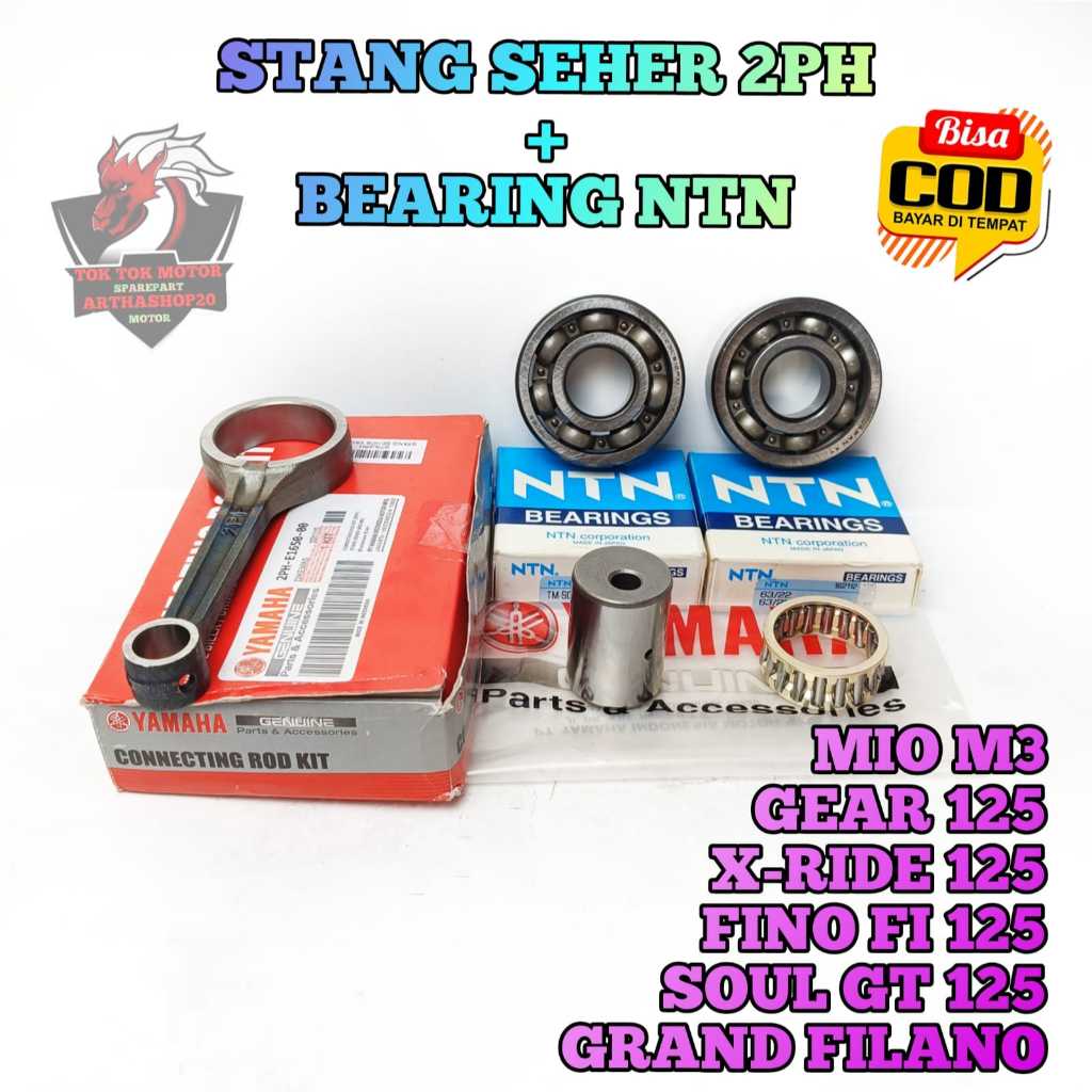 Stang Seher Set Bearing 2PH Motor Yamaha Mio M3 , Gear 125 , X-ride 125 , Fino FI 125 , Soul GT 125 