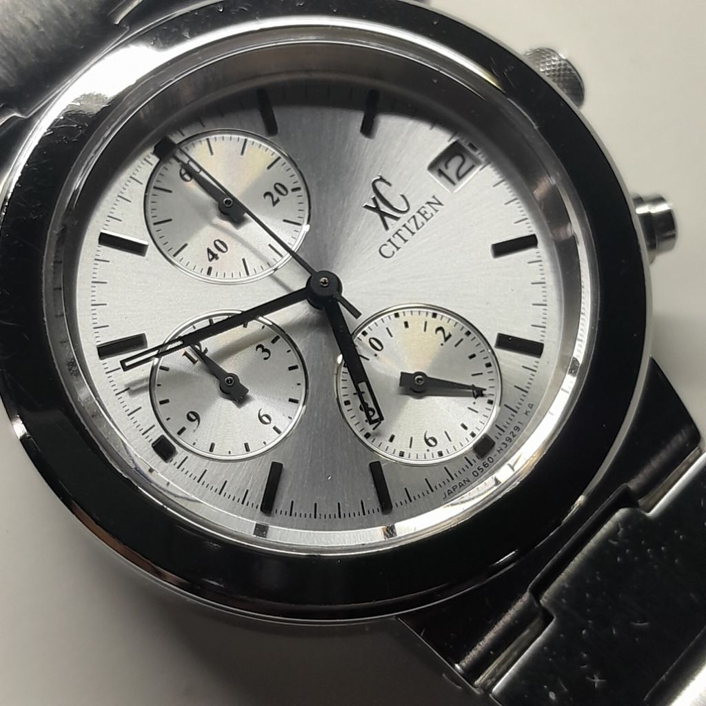 Jam tangan wanita Citizen XC Chronograph date 0560 H25969
