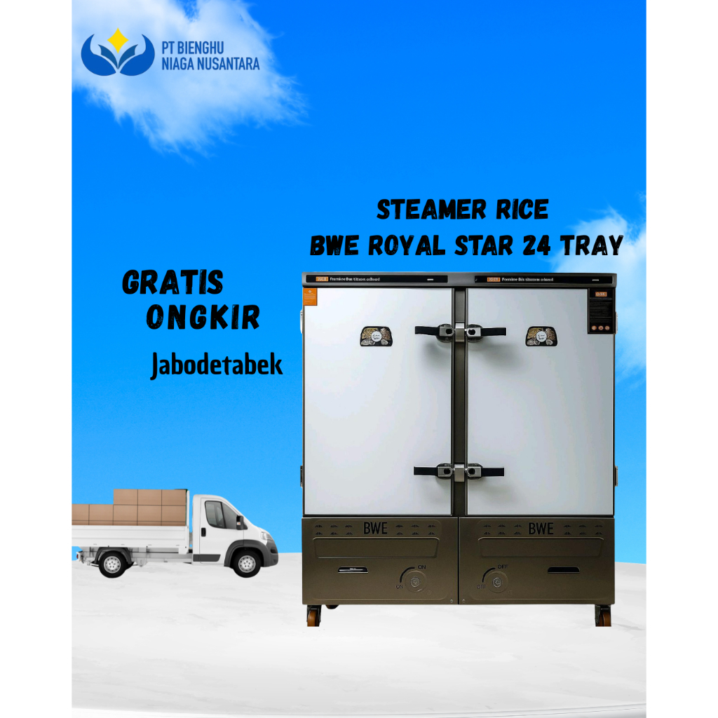 STEAMER RICE BWE ROYAL STAR 24 TRAY, KUALITAS TERJAMIN, HARGA MURAH