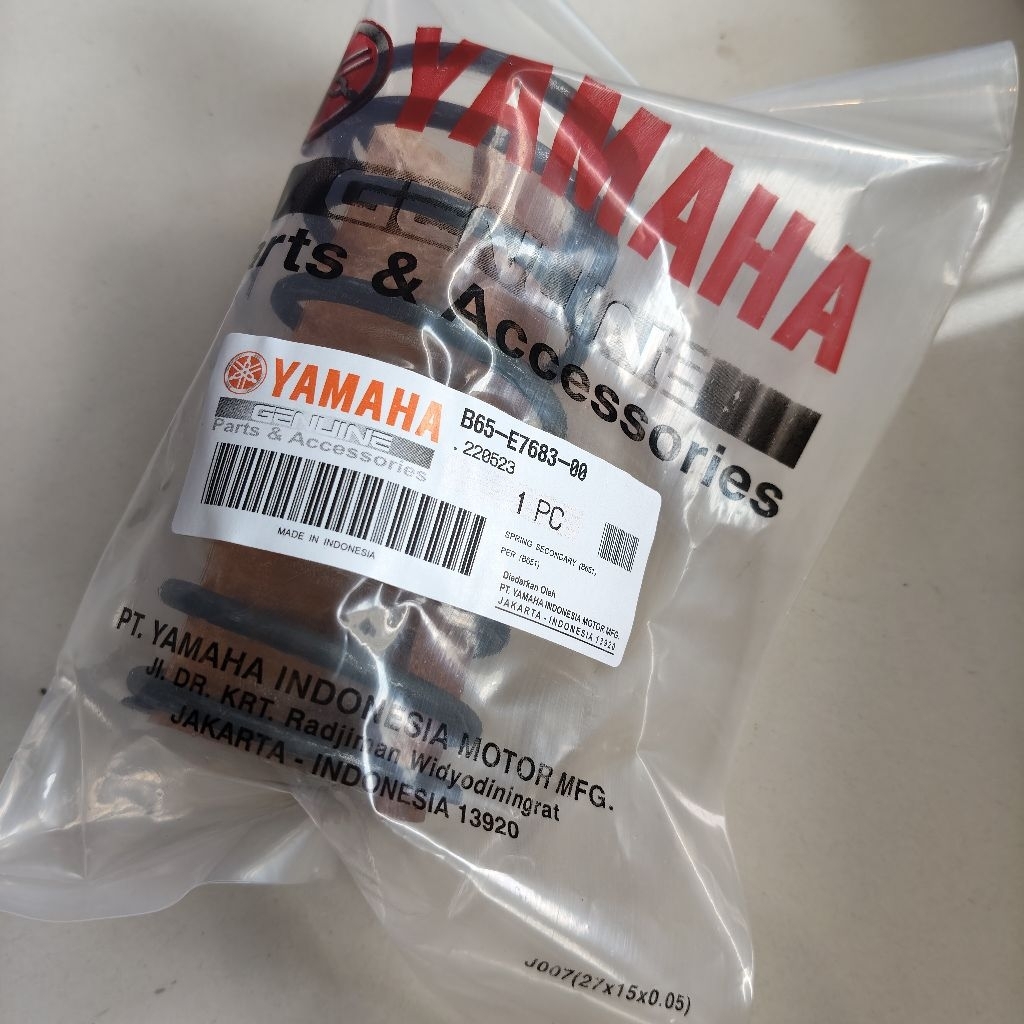 B65-E7683-00 Per CVT Pully Aerox 155 Lexi New Nmax 2020 Spring Secondary