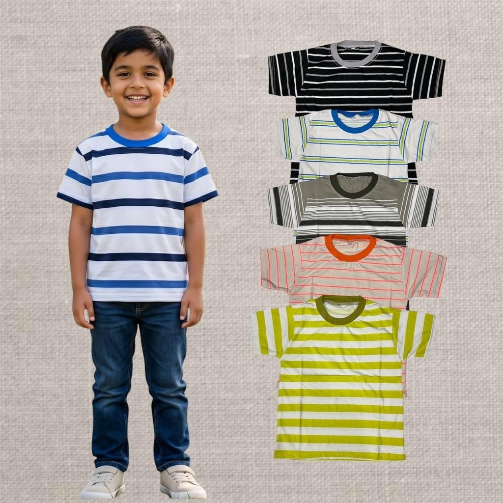 Baju Anak motif Salur HaloLi