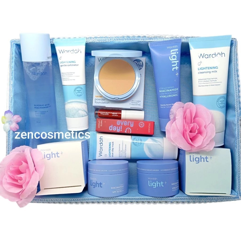 Wardah Paket Seserahan Lengkap/ Wardah Hantaran nikah / Paket Kosmetik Seserahan/ Parsel Wardah
