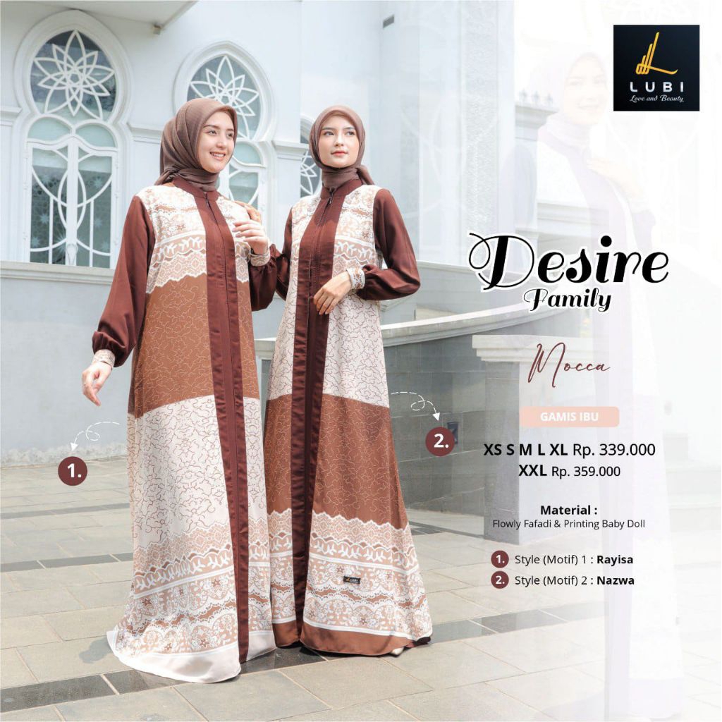 GAMIS DESIRE LUBI PROMO BAHAN KATUN