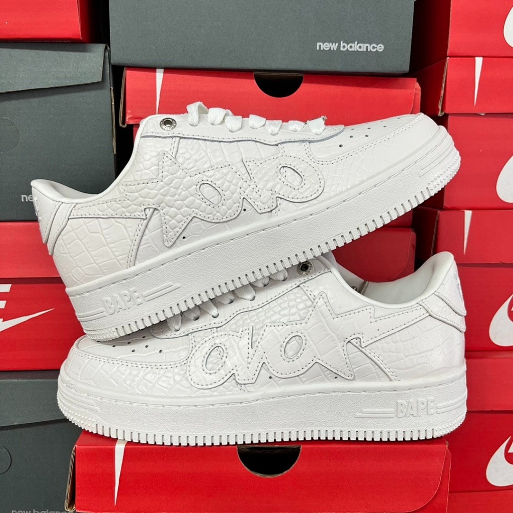 OVO x A Bathing Ape Bapesta - White