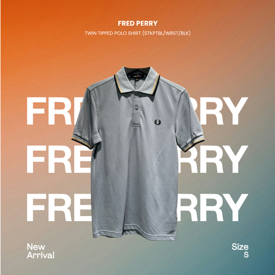 Fred Perry Twin Tipped Polo Shirt (StkptblwrstBlk) Fred Perry Twin Tipped Polo Shirt (StkptblwrstBlk
