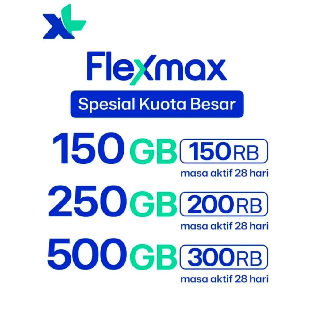 Paket Data XL Jumbo Murah  Berlaku Nasional