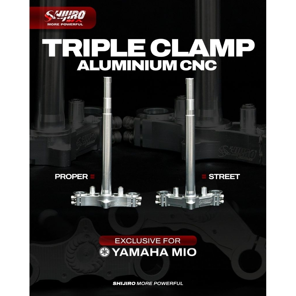 Segitiga Almunium CNC Rangka Standar For Mio Sporty Mio Smile by Shijiro Amorex type Proper Dan Stre