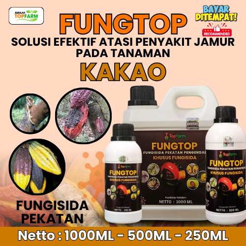 Obat Jamur Tanaman Kakao / Obat Busuk Buah Kakao / Obat Jamur Topfarm / Obat Jamur Batang / Fungisid