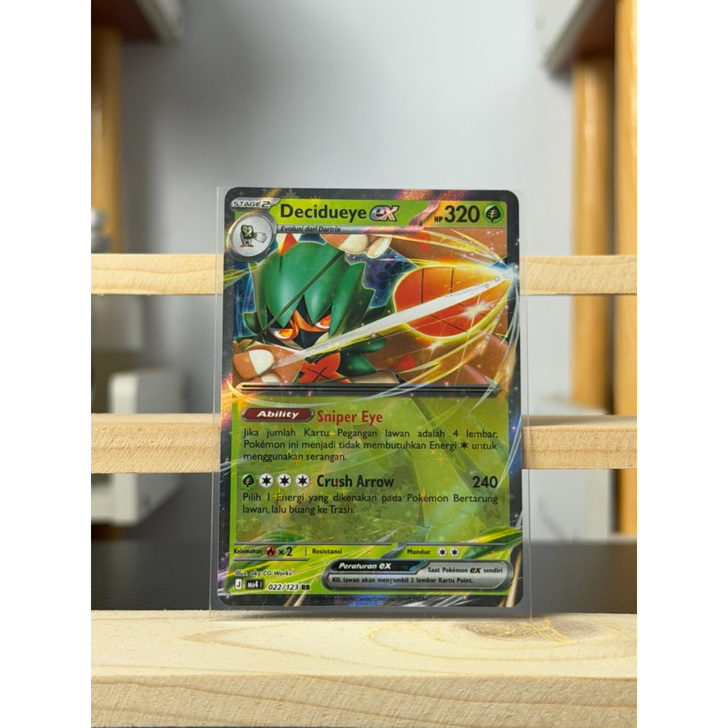 Decidueye EX RR Ledakan Peniada Kartu Pokemon TCG Indonesia