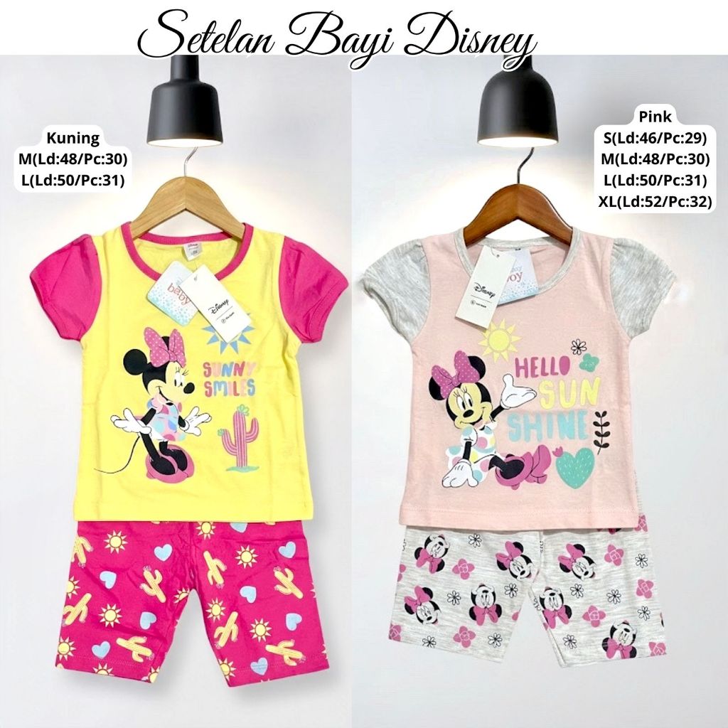 SETELAN ANAK CEWEK BAYI DISNEY BRANDED MATAHARI