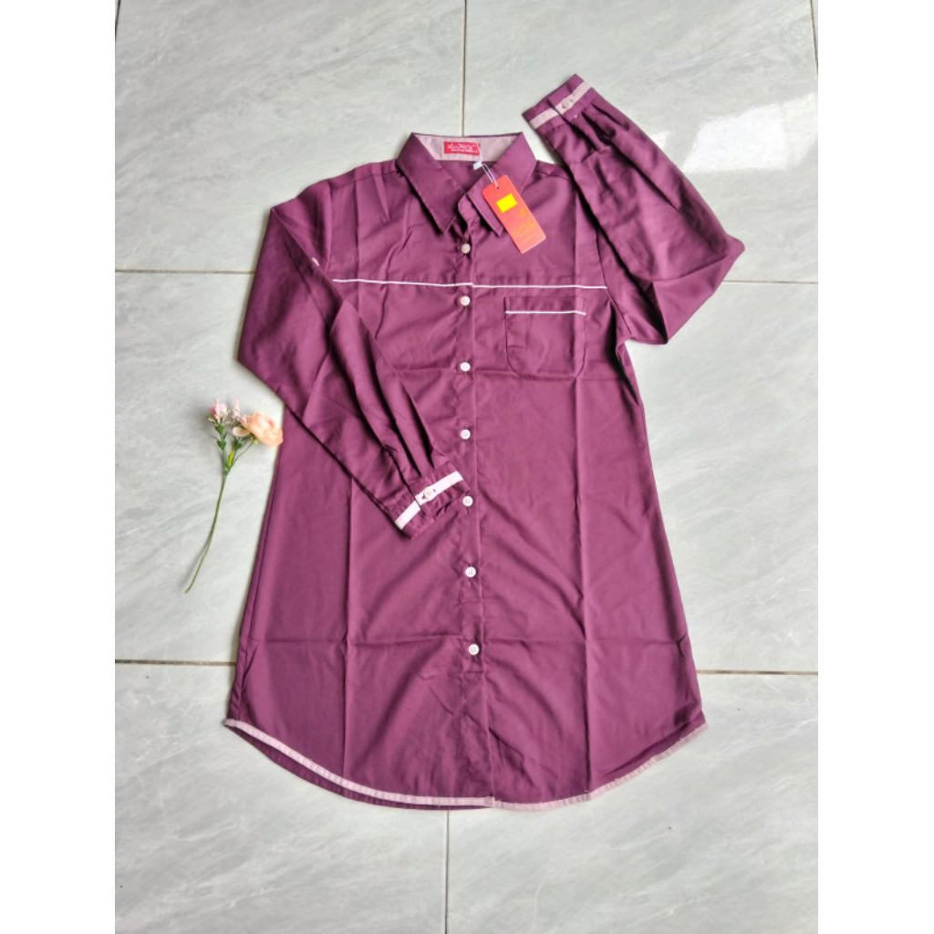 Atasan Santri putri tunik al mya/baju perempuan dewasa