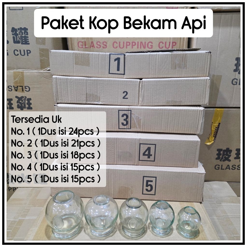 PAKET 1DUS ( 1KOTAK KECIL ) KOP BEKAM API / GELAS BEKAM API / CUP BEKAM API ( ALAT BEKAM API ) CUP B