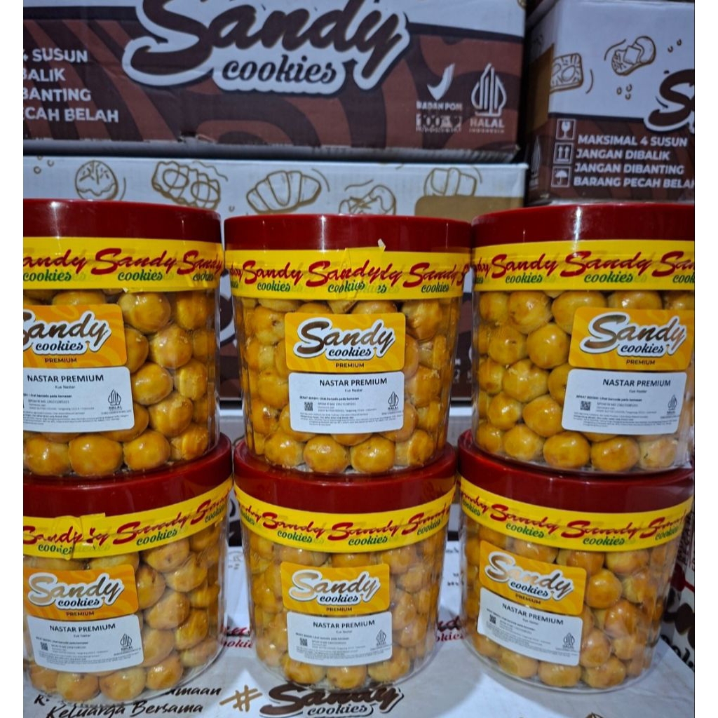 Nastar polos premium toples mini / sandy cookies