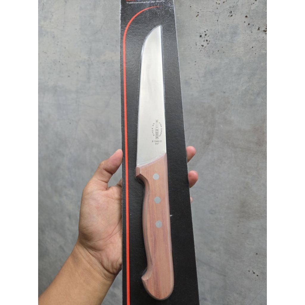 PISAU SEMBELIH BUTCHER F. DICK 21CM, BUBINGA WOOD HANDLE