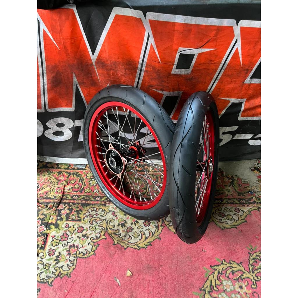 Roda surex/Semi Cacing Velg Rossi  KLX 140/160-17-Ban Primaax 01