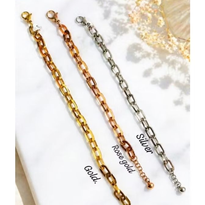 Gelang Tangan Titanium Import Asli