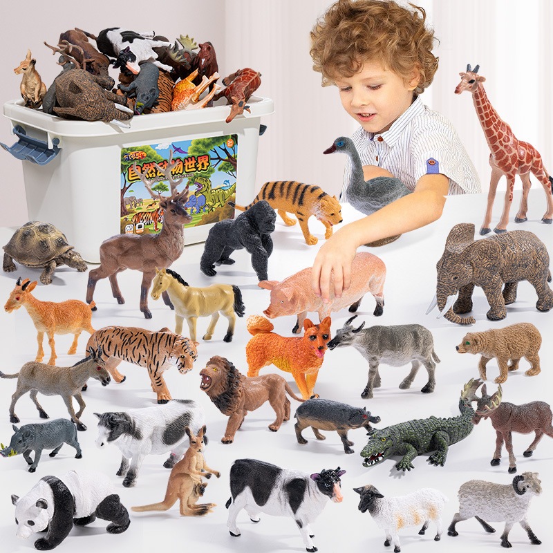 Figure Hewan Animal Figure Set Animal Figure Animal Mainan Set Hewan Ternak Toys Figurine With Box