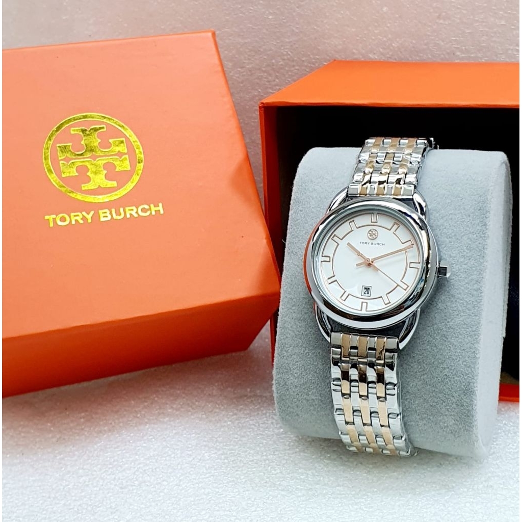 JAM TANGAN WANITA TORY BURCH 7213 D33MM TALI RANTAI FREE BOX