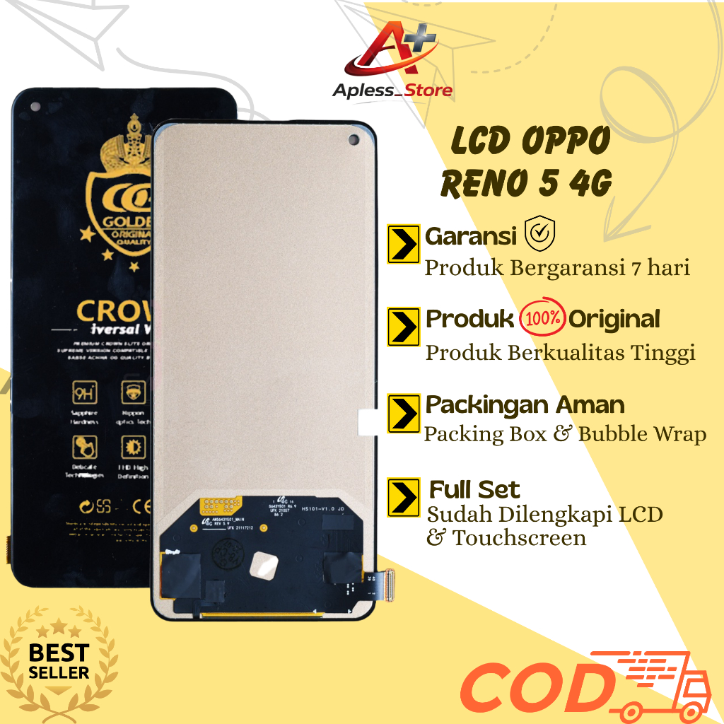 LCD TOUCHSCREEN OPPO RENO 5 4G / RENO 6 4G ORIGINAL FULLSET COMPLETE / LCD OPPO RENO 5 4G / LCD RENO