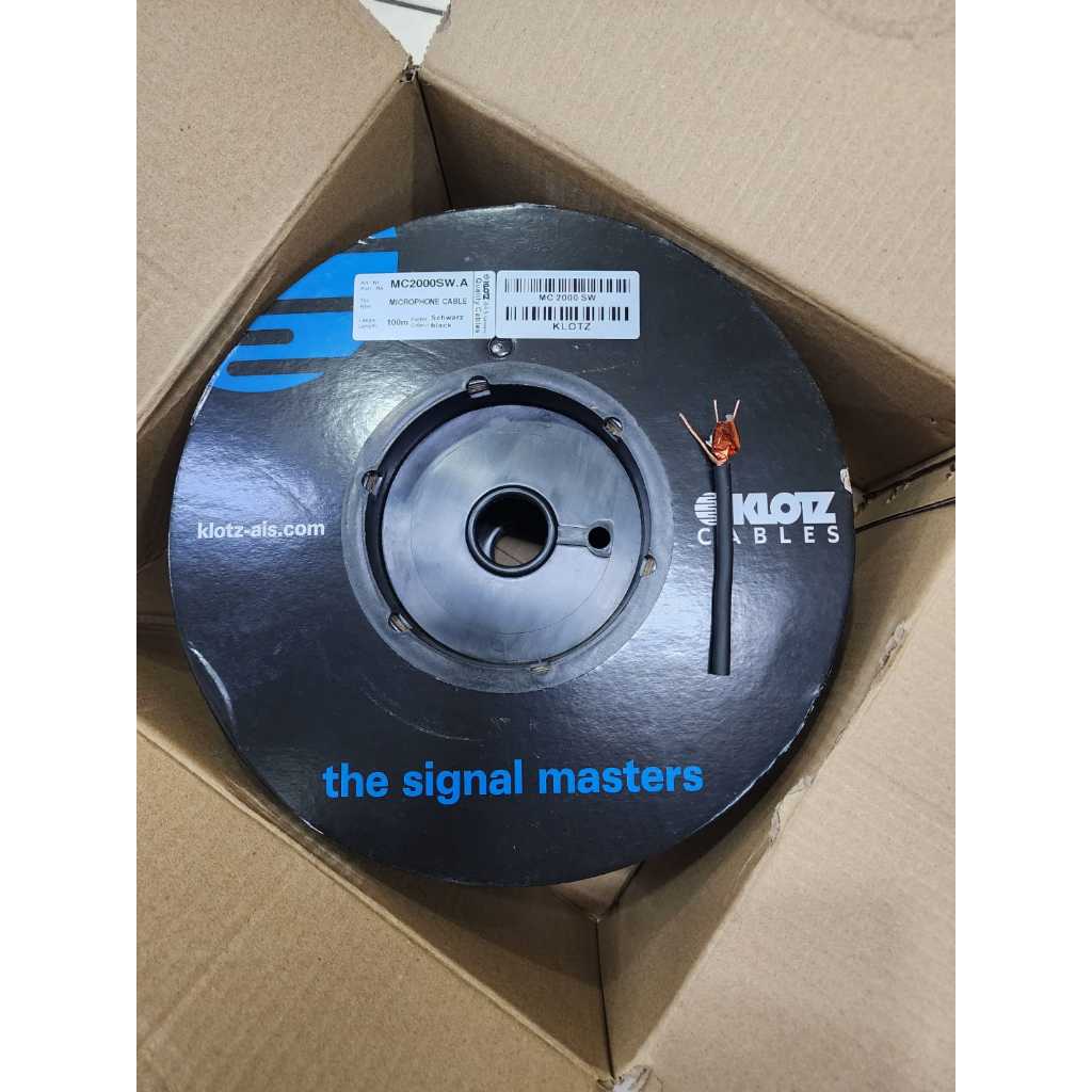 (JUAL 100 METER) KABEL AUDIO KLOTZ MC2000 / MC 2000 TEMBAGA MURNI – Varian GRADE A atau B