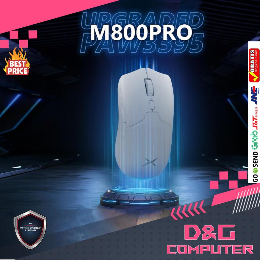 DELUX M800 PRO Wireless Gaming Mouse with PAW 3395 Sensor