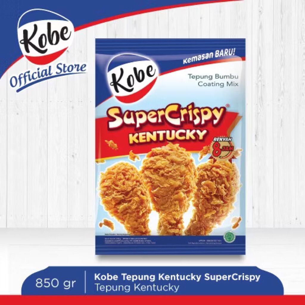 KOBE Tepung Ayam Goreng Crispy 850gr - Tepung Ayam Goreng Super Crispy, Tepung Ayam Goreng Ala Resto