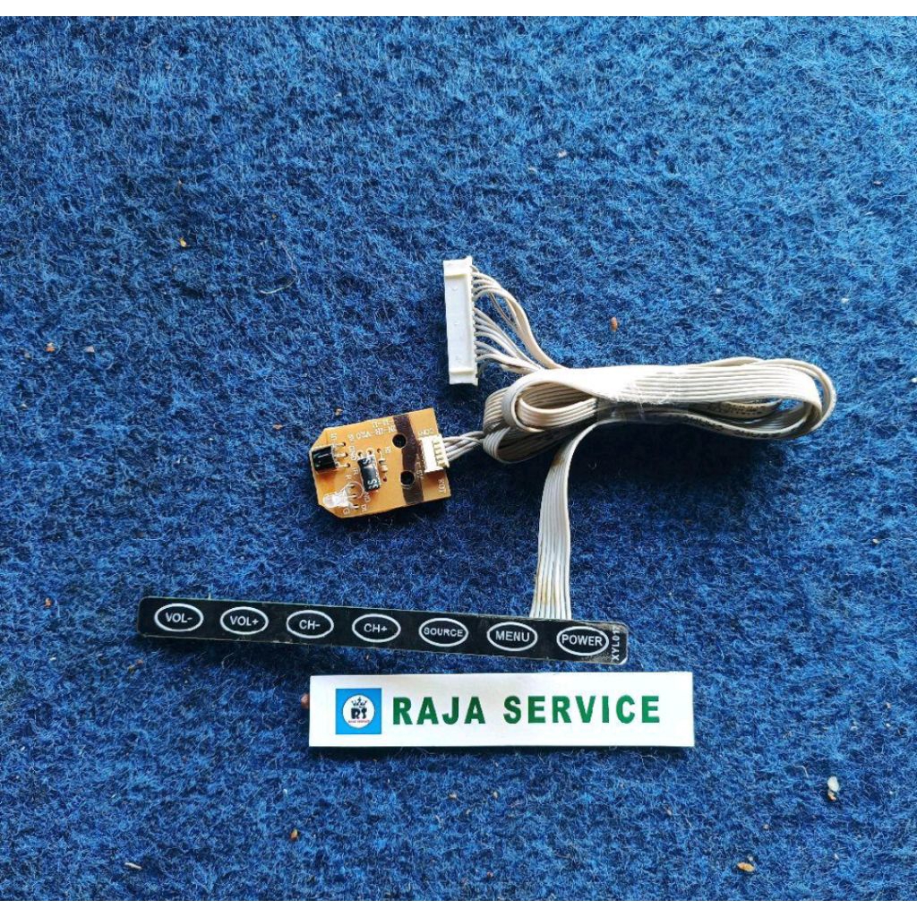 ir remote tv akari LE-32D53 sensor remot tombol manual