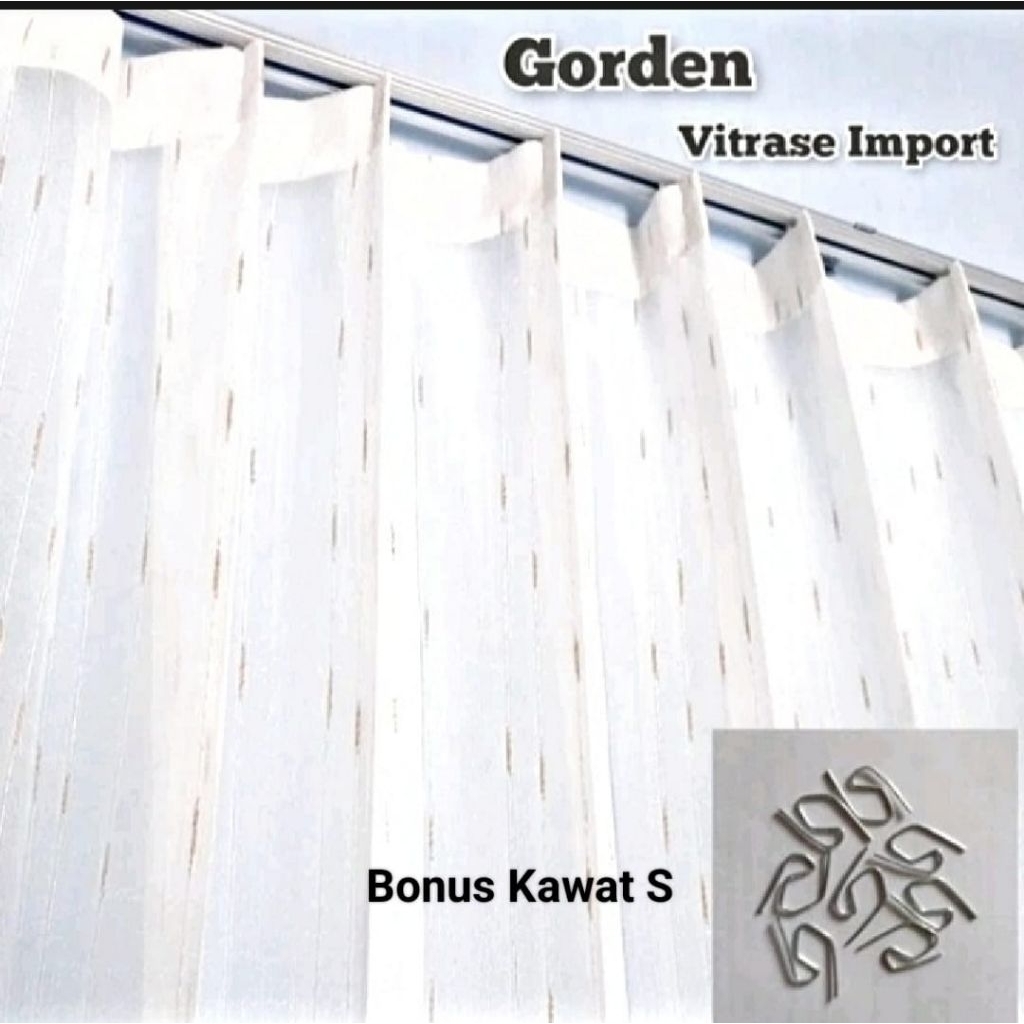 vitrase gorden premium tebal gorden vitrase putih tirai gorden vitrase